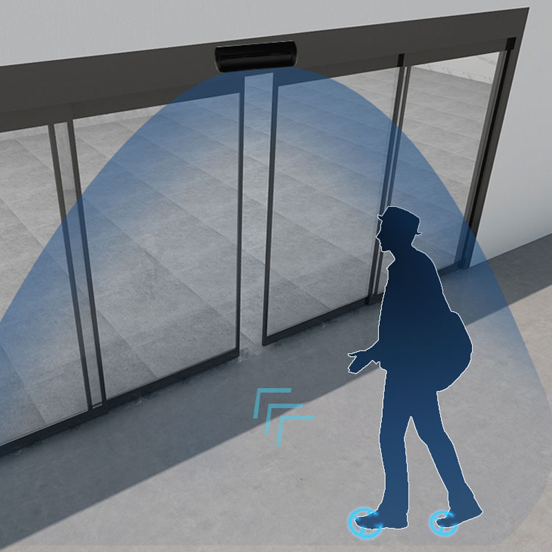 Capteur de mouvement à micro-ondes réglable pour système de porte automatique