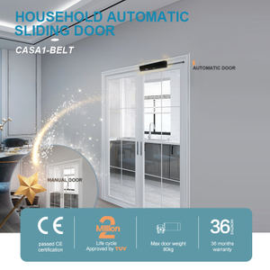 CASA1-belt porte coulissante automatique AC100-240V porte automatique domestique pour cuisine et balcon plus proche de Ningbo Turtech 