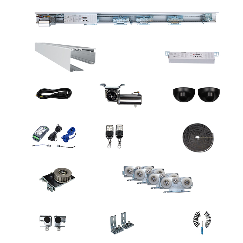 HH200B opérateur de porte coulissante automatique haute capacité led contrôleur facile à régler